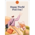 12541 World Post Day - Hollende postbode